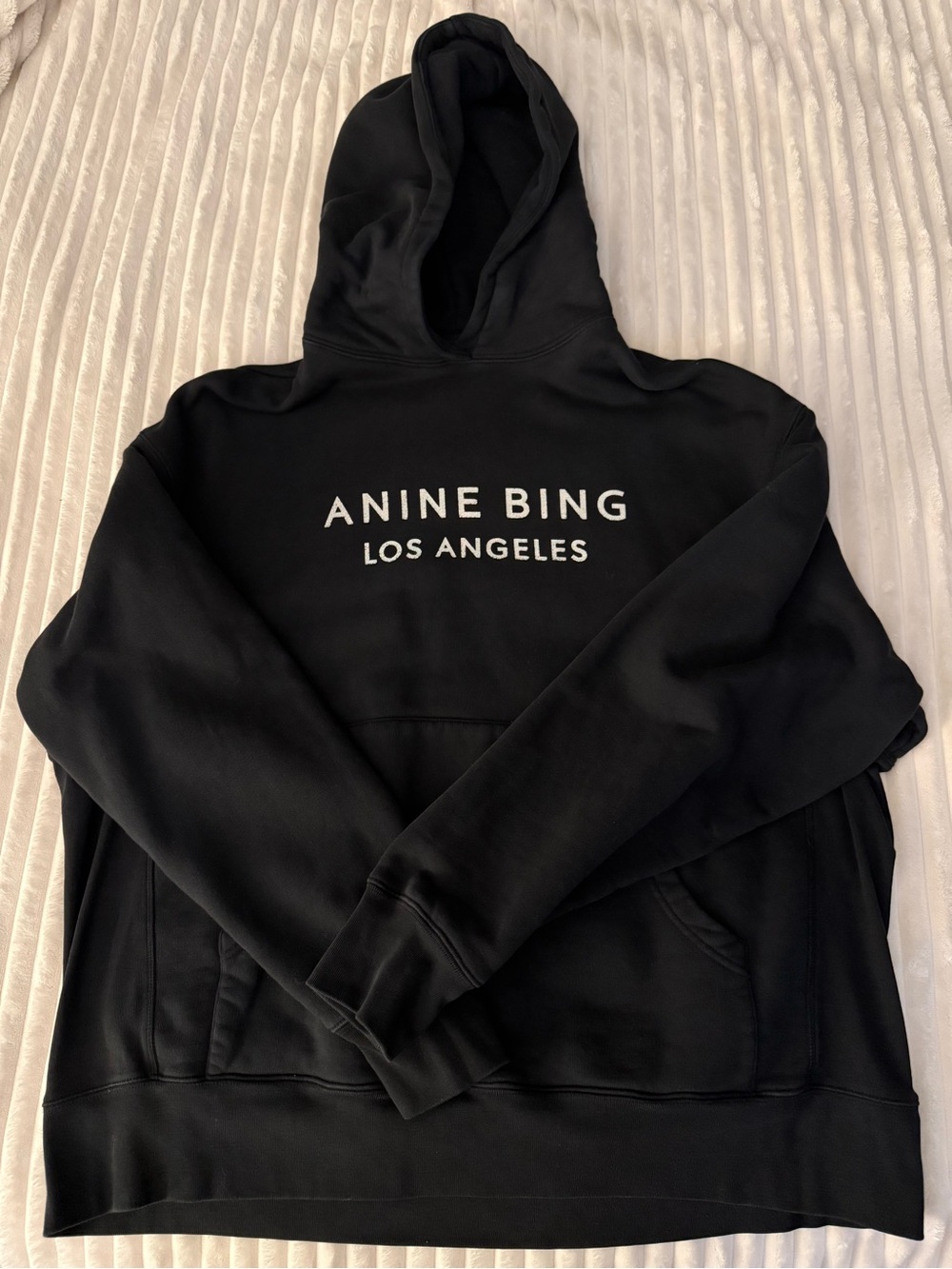 Oversized Anine Bing Black Alto Hoodie